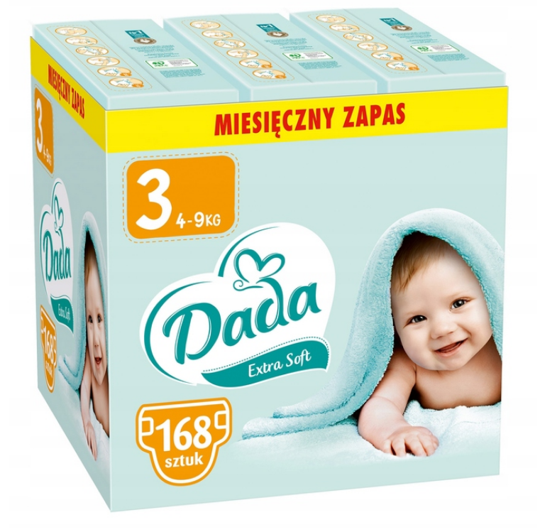 pieluchy dada 62 sztuk ceno