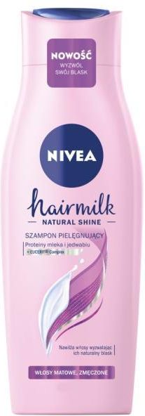 nivea hair milk szampon wyzwalający blask