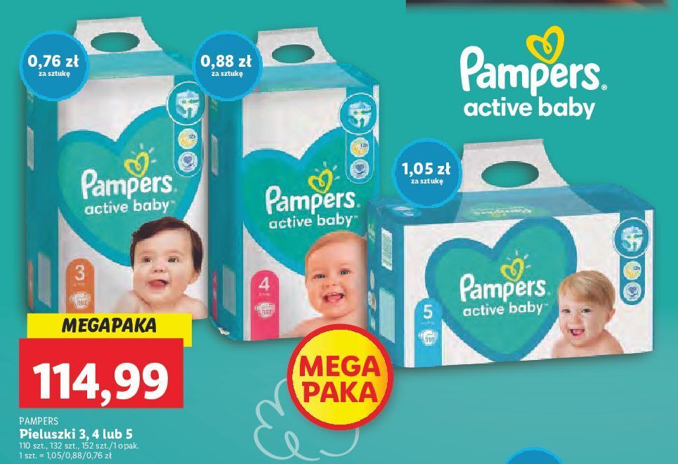 pieluszki pampers 5 lidl