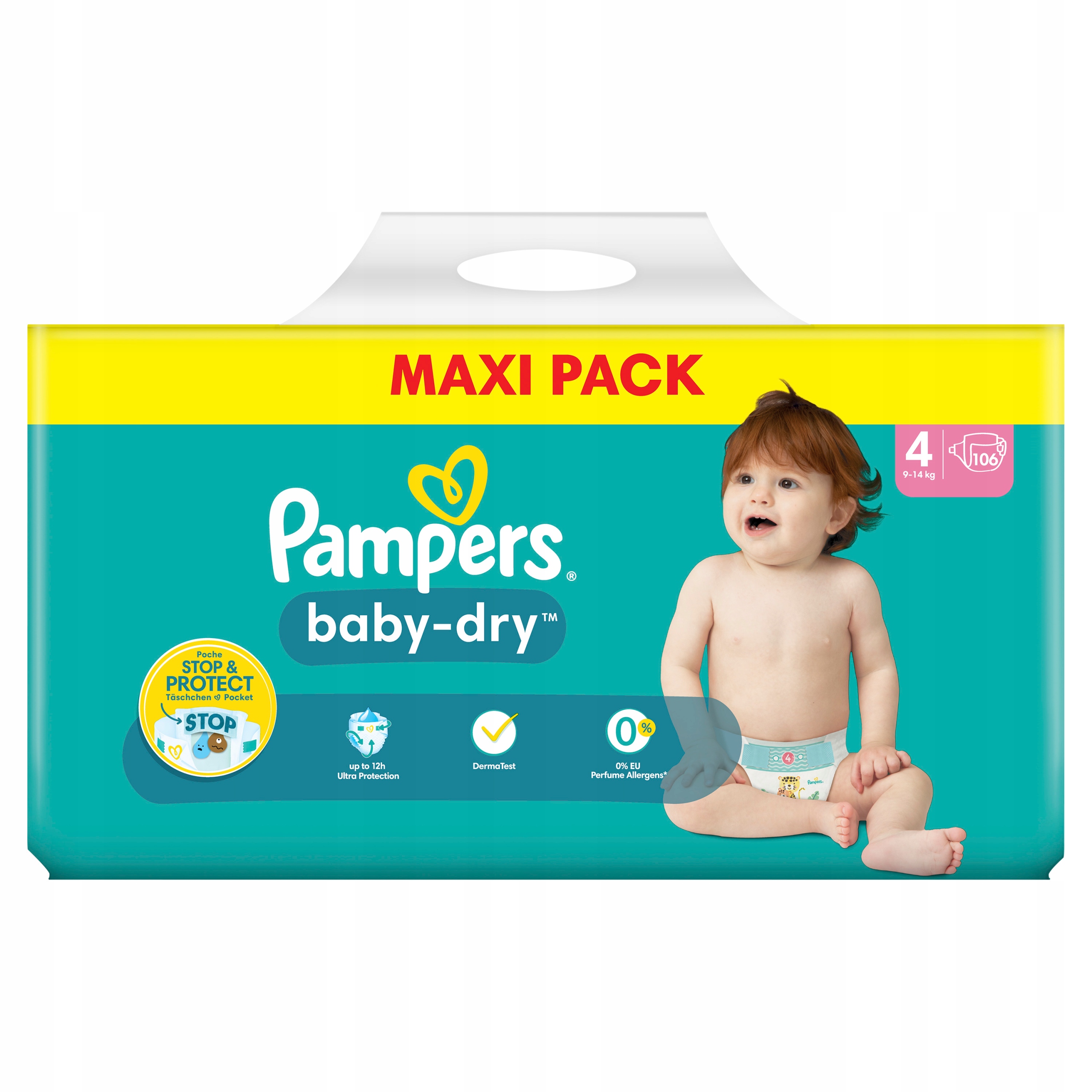 pampers baby dry 4 106 sztuk