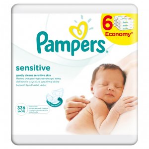 pampers chusteczki dla dzieci sensitive 336 sztuk