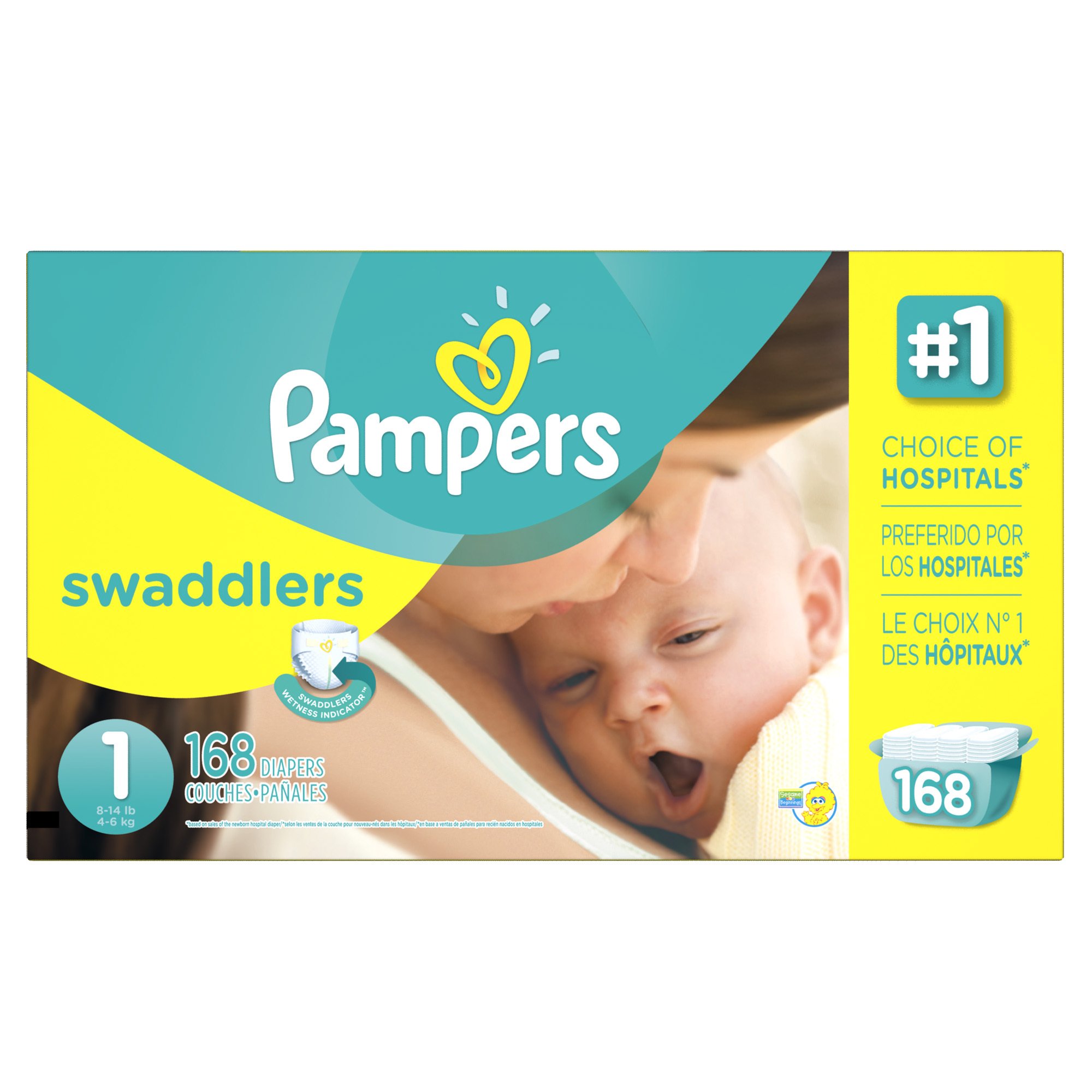 pampers 1 newborn 1 mini smyk 168 szt