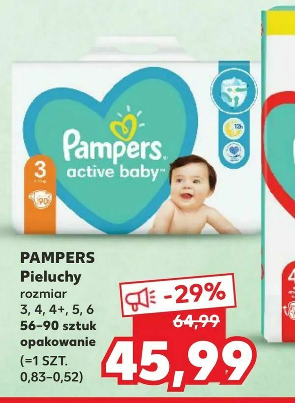 pudlo pieluch pampers w kaufland