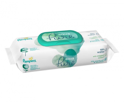 chusteczki pampers aqua pure srokao