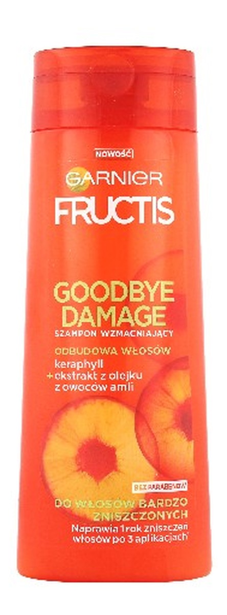 garnier fructis goodbye damage szampon wzmacniający z nową formułą