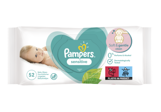 pampers sensitive chusteczki test