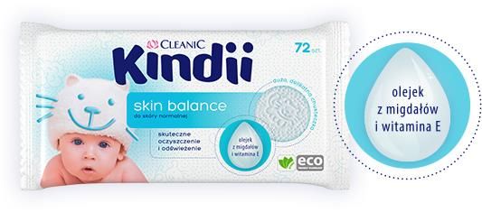 kindii cleanic chusteczki nawilżane skin balance sklad