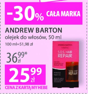 andrew barton sos hair repair olejek do włosów