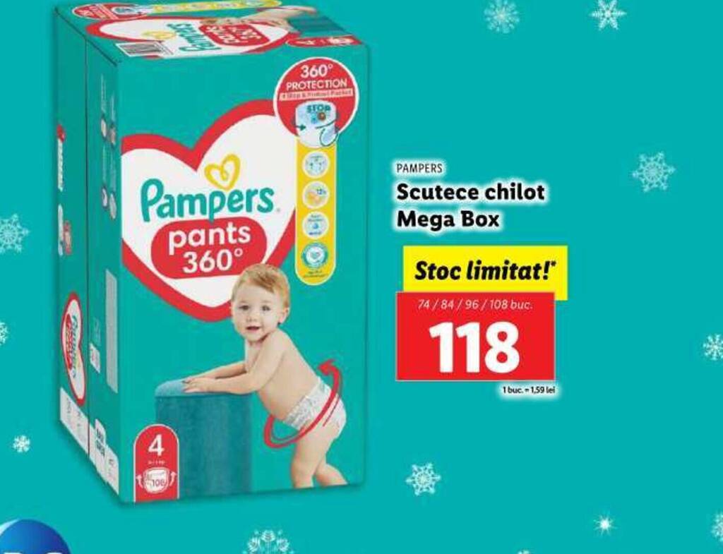 mega box pampers 4 lidl