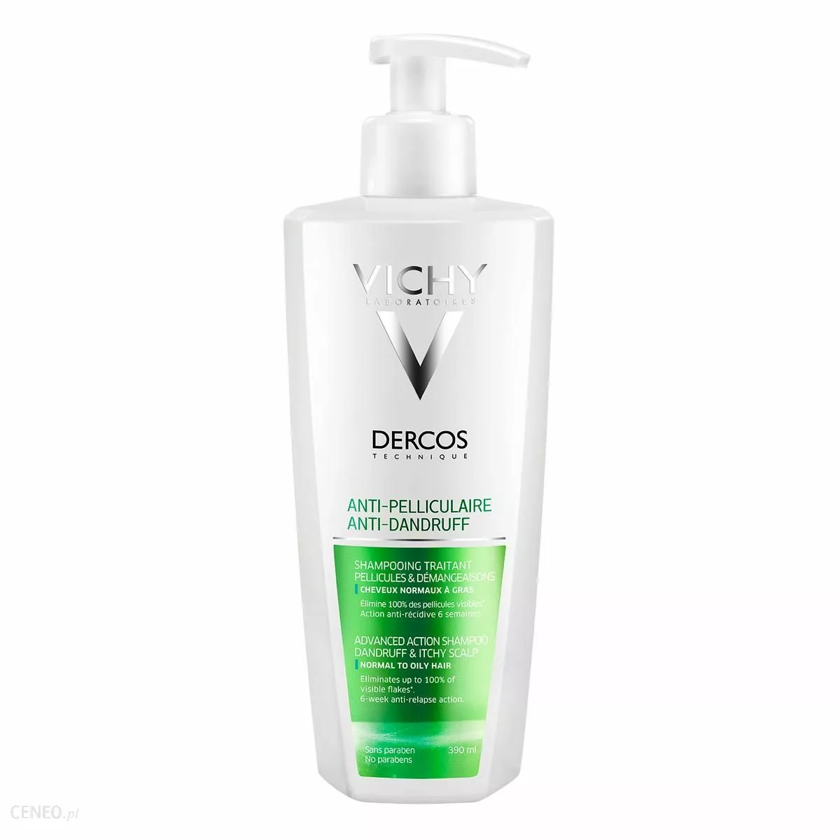 vichy dercos szampon przeciwłupieżowy normalne i przetłuszczajace się 390 ml