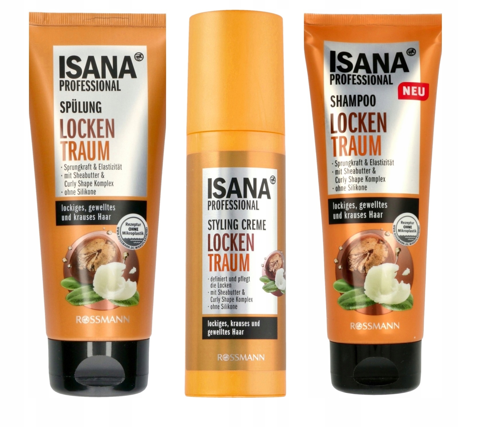 rossmann isana hair professional locken spulung odżywka do włosów kręconych