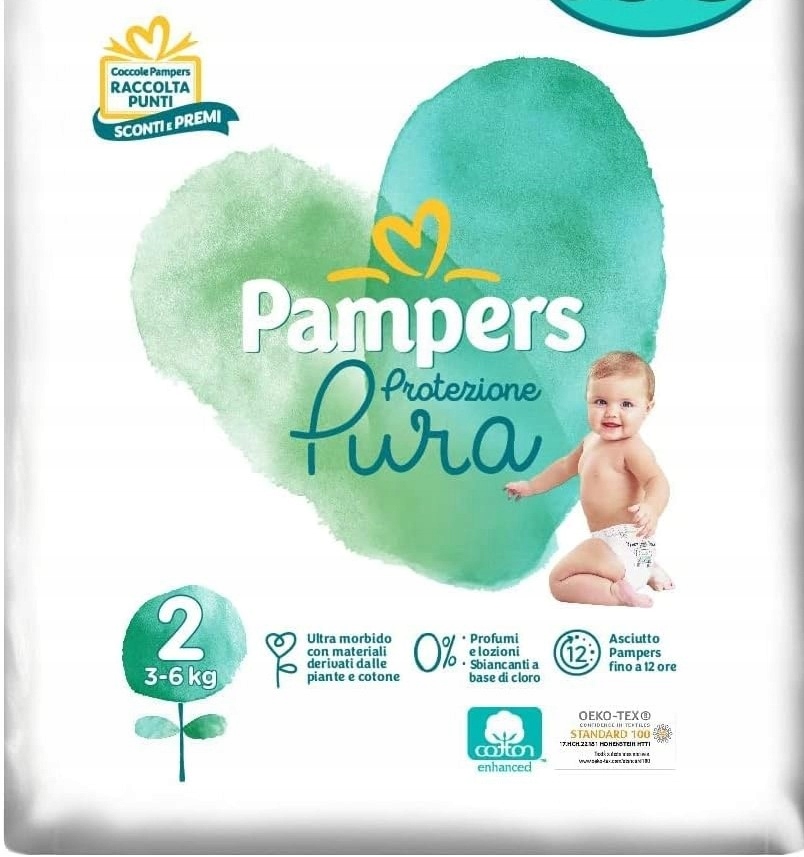 pampers pure protection pieluchy 2 4-8 kg