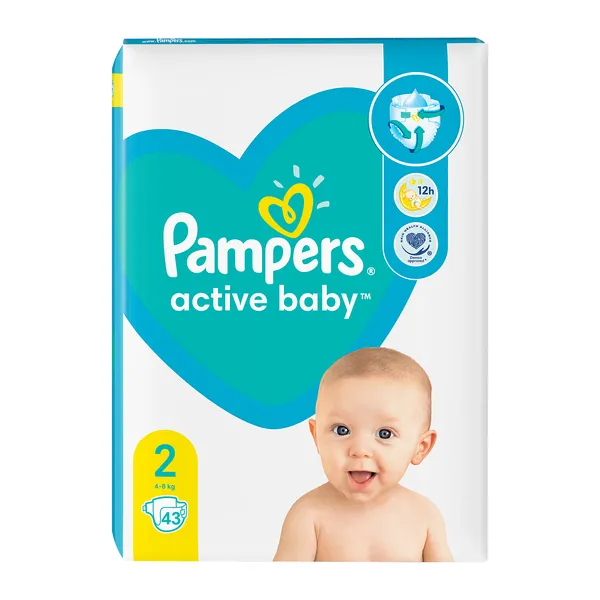 pampers activ baby rozmiar 2 17 sztuk