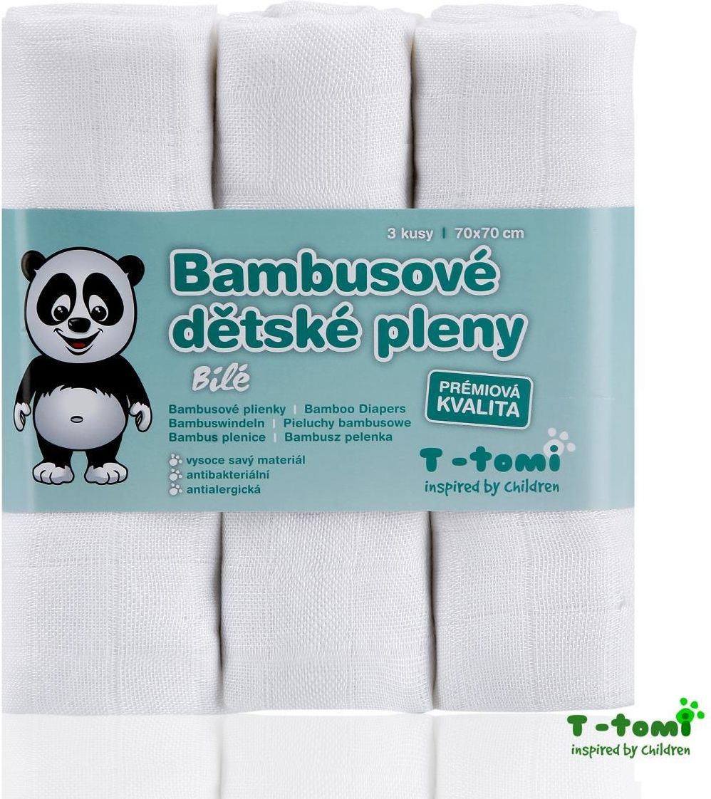 pieluchy bambusowe białe