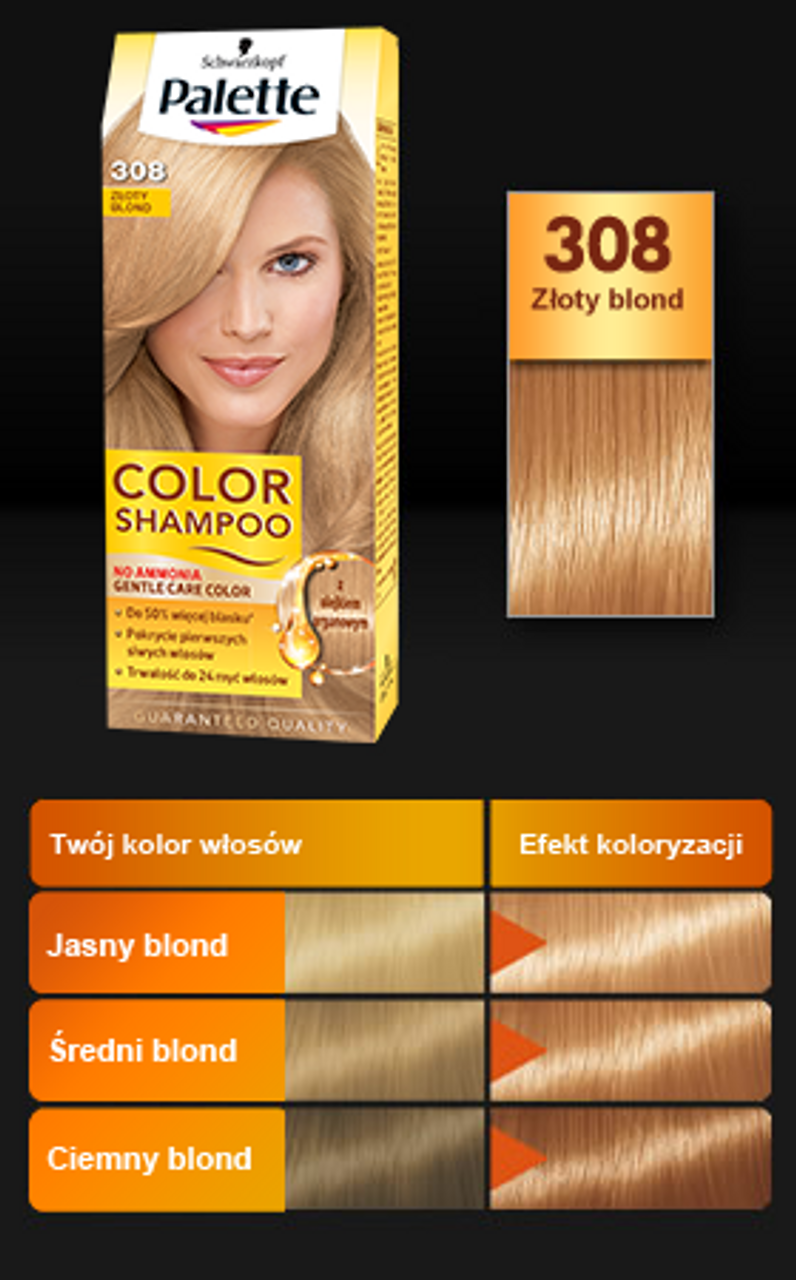 latte blond szampon palett