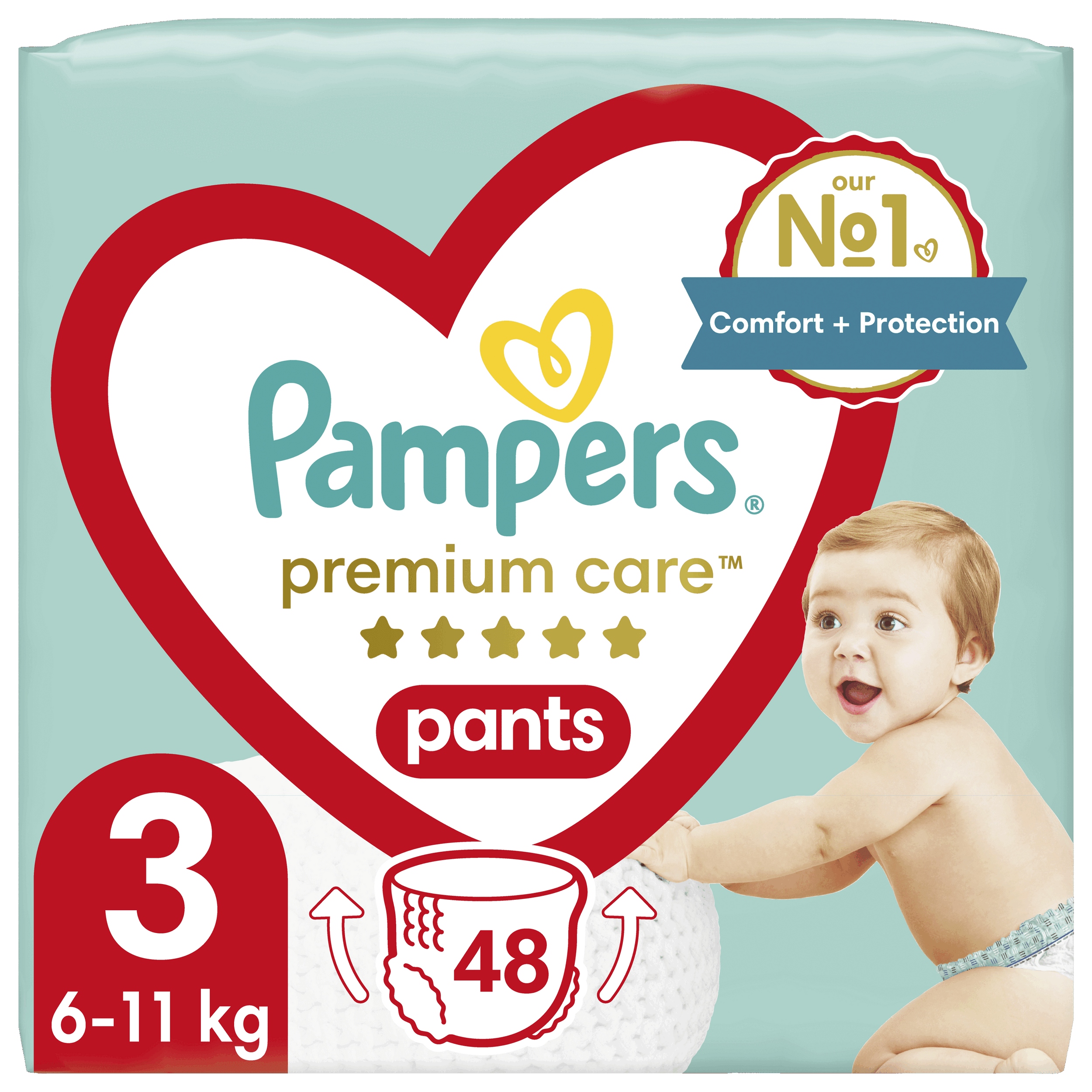 pampers pieluchomajtki premium care 3 midi