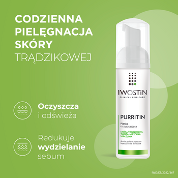 iwostin purritin pianka do mycia twarzy swizaz