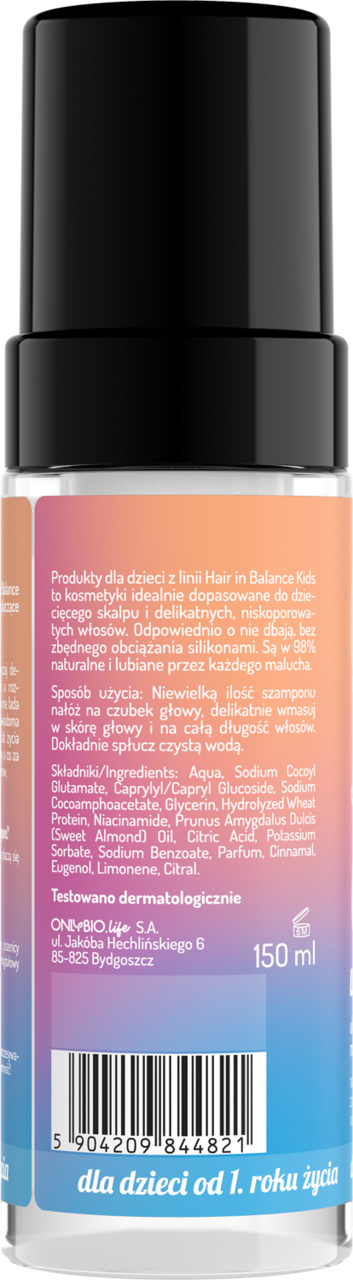 szampon w piance dla dzieci rossmann