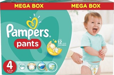 pampers pants pieluchomajtki 4 mega box 104 szt