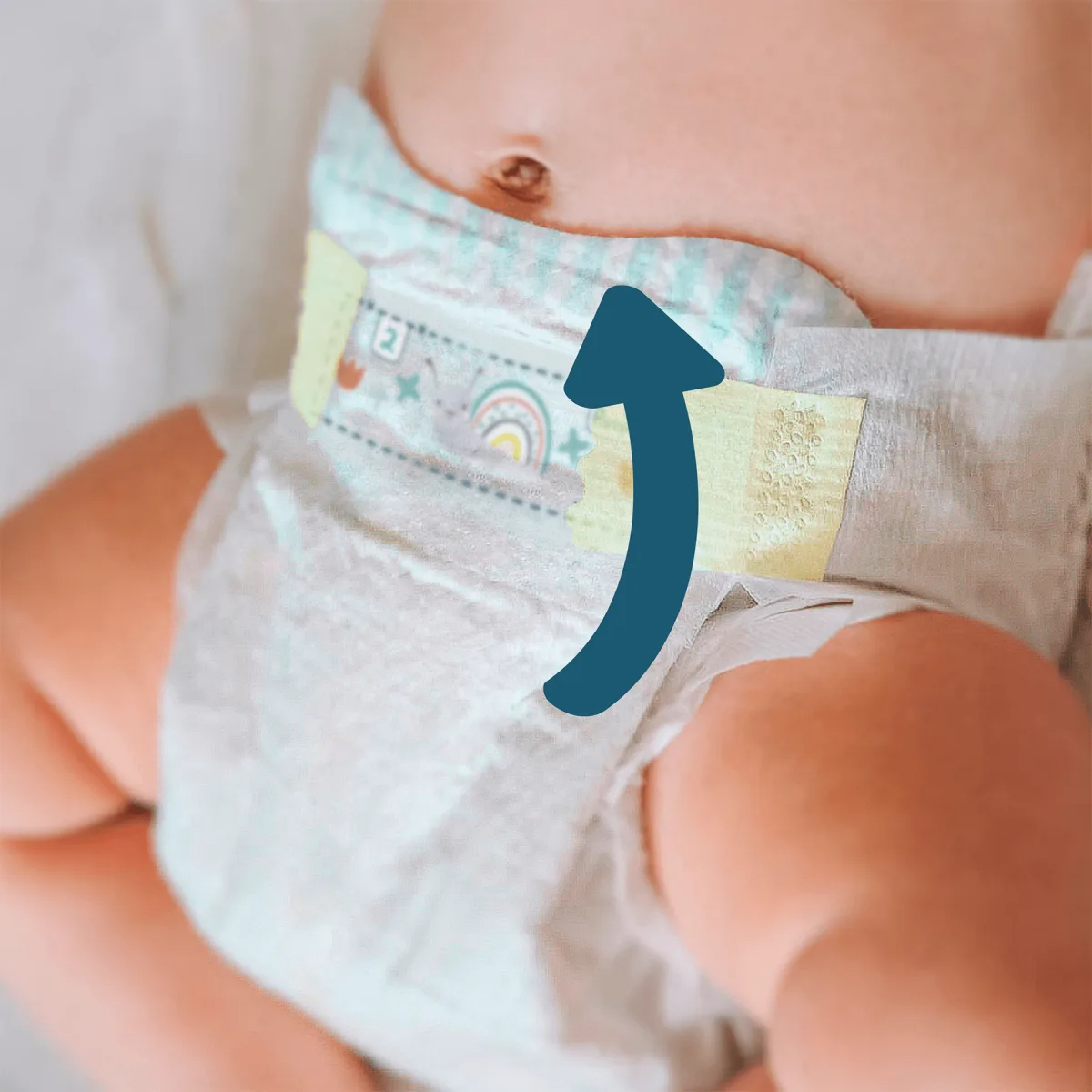 pampers 1 z wycięciem na pępek