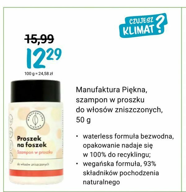 szampon w proszku rossmann