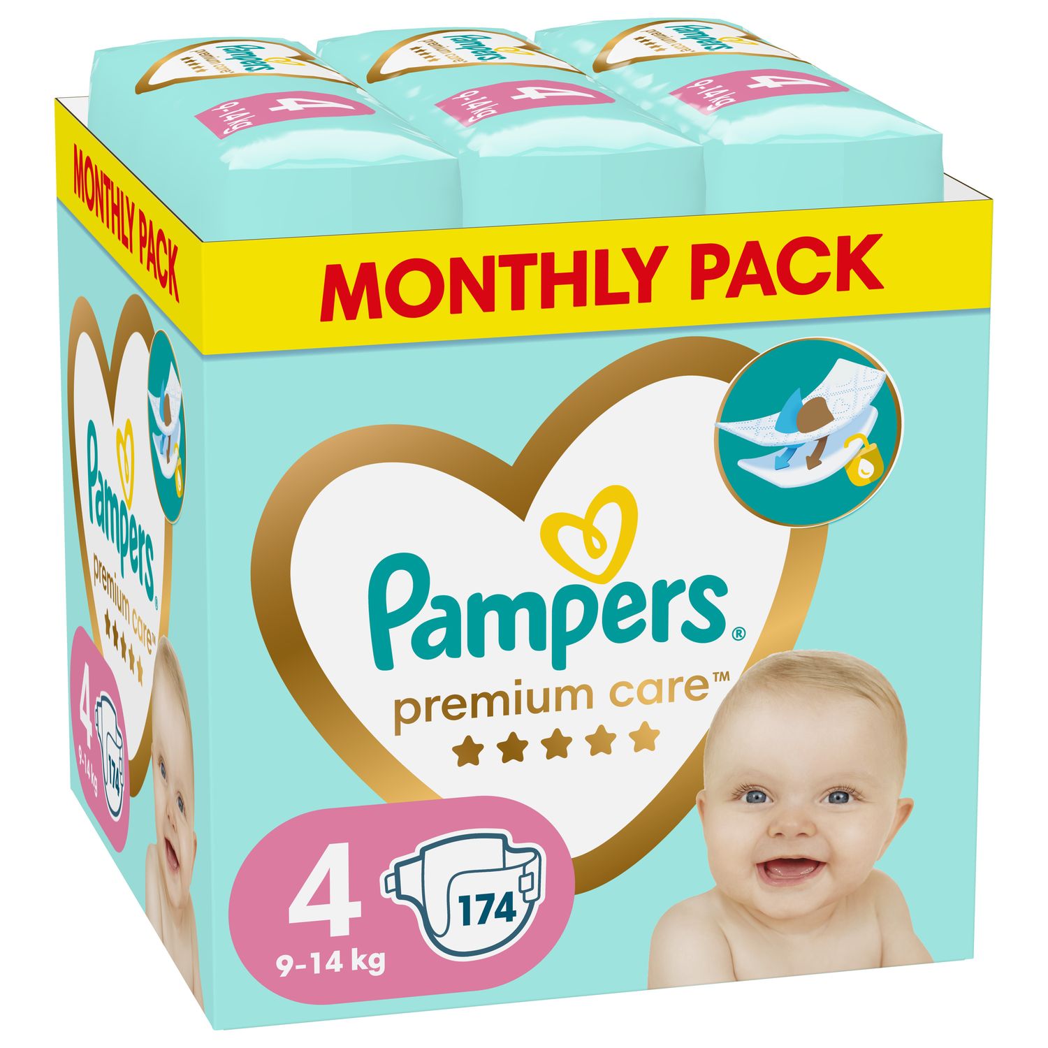 pieluchomajtki pampers 4 premium care