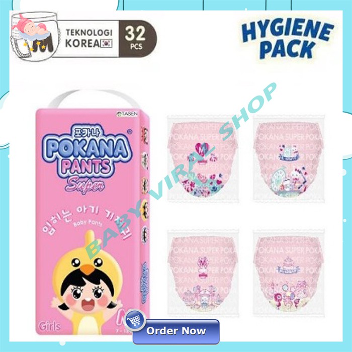 pampers pants girl 6 33 szt