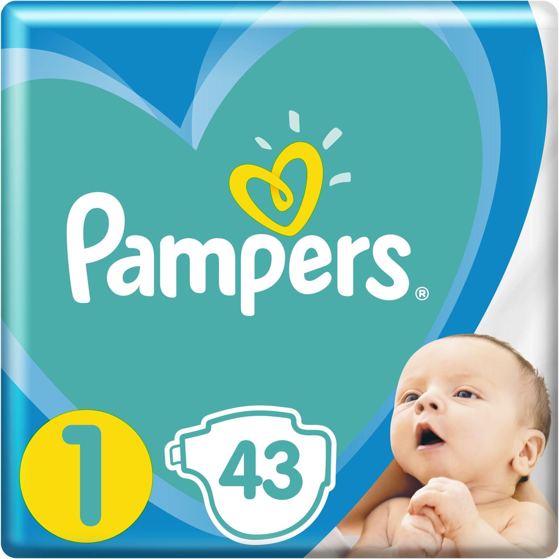 pieluchy pampers new baby 1 newborn 43szt ceneo