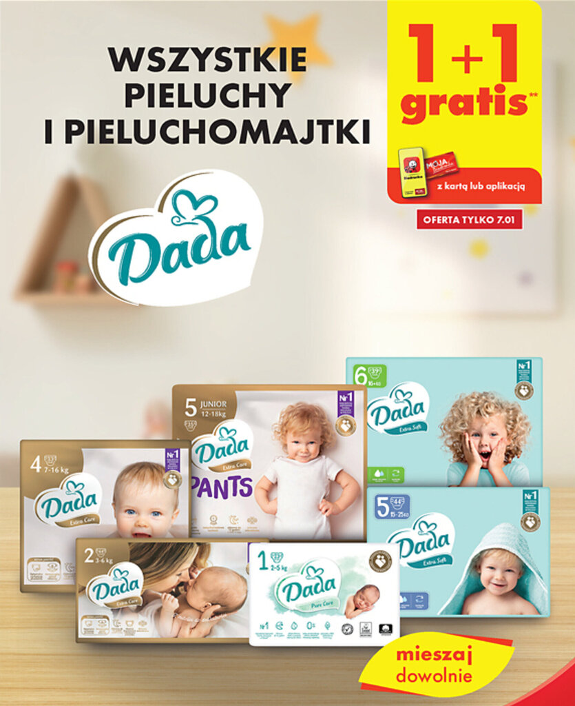 dada pieluchy przyszle promocje