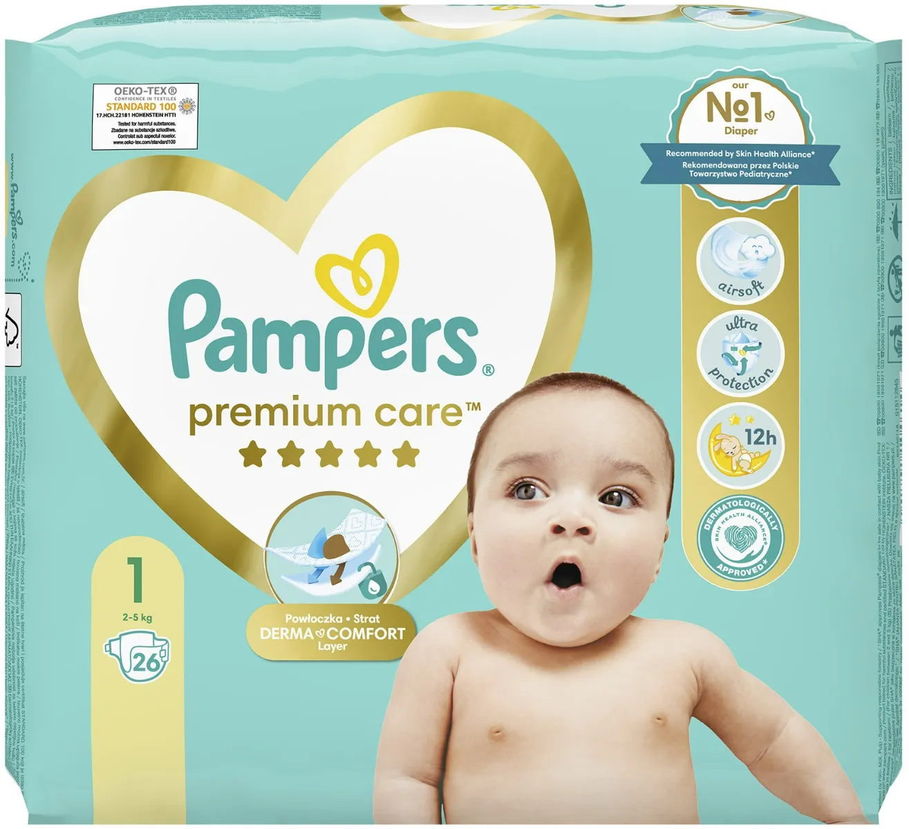 pampers premium care pieluchy rozmiar 1