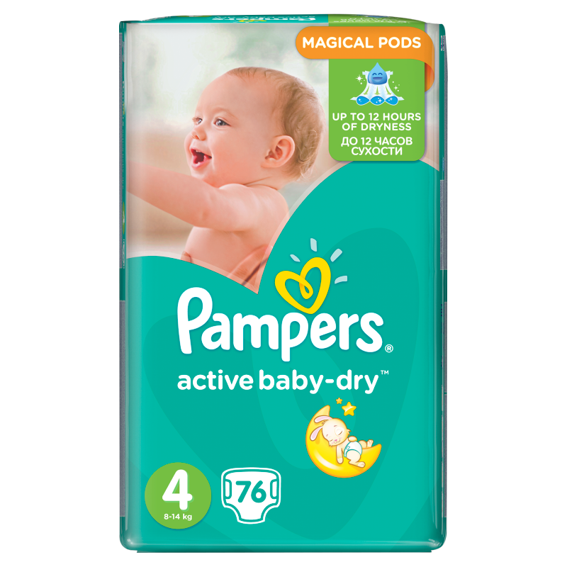 pampers active baby dry 4 76