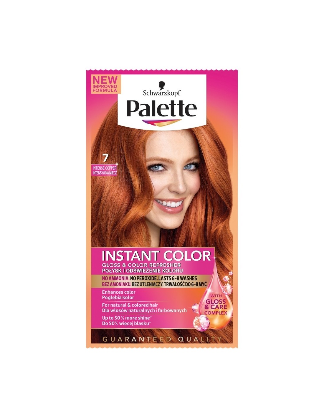 palette instant color szampon koloryzujący nr 7 intensywna miedź