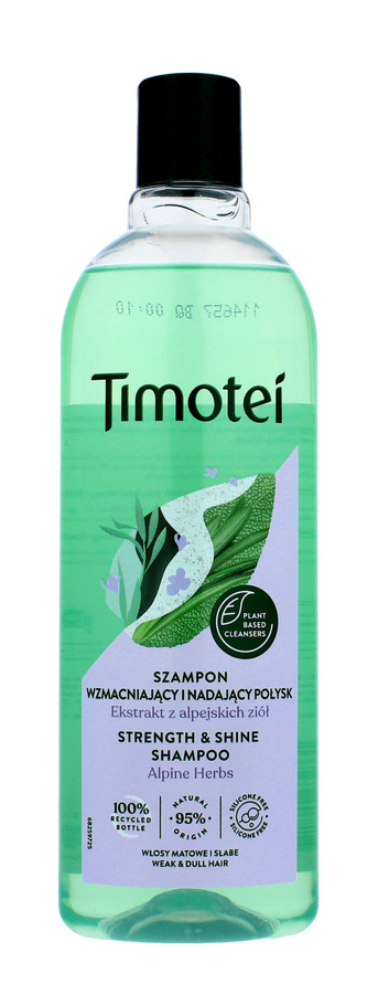 timotei szampon 400ml z pompką moc i blask