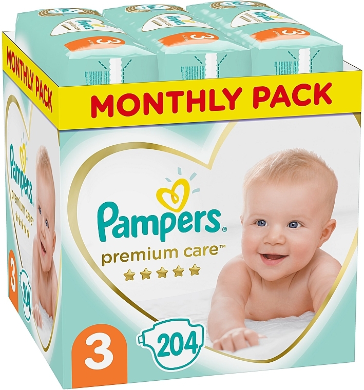 pampers premium care 3 midi 204