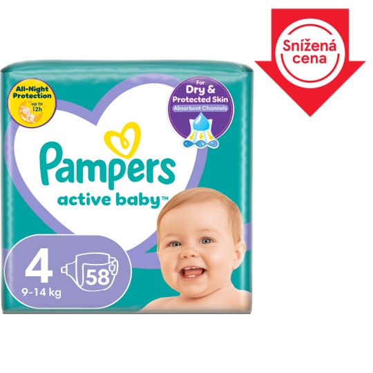 tesco pampers actibe baby 4