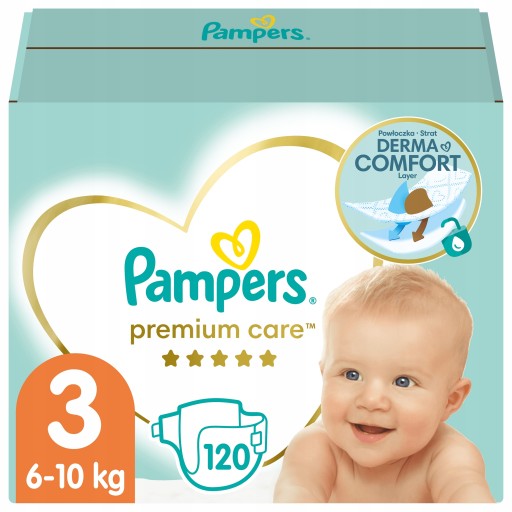 pieluchy pampers premium care 3 midi 120 szt