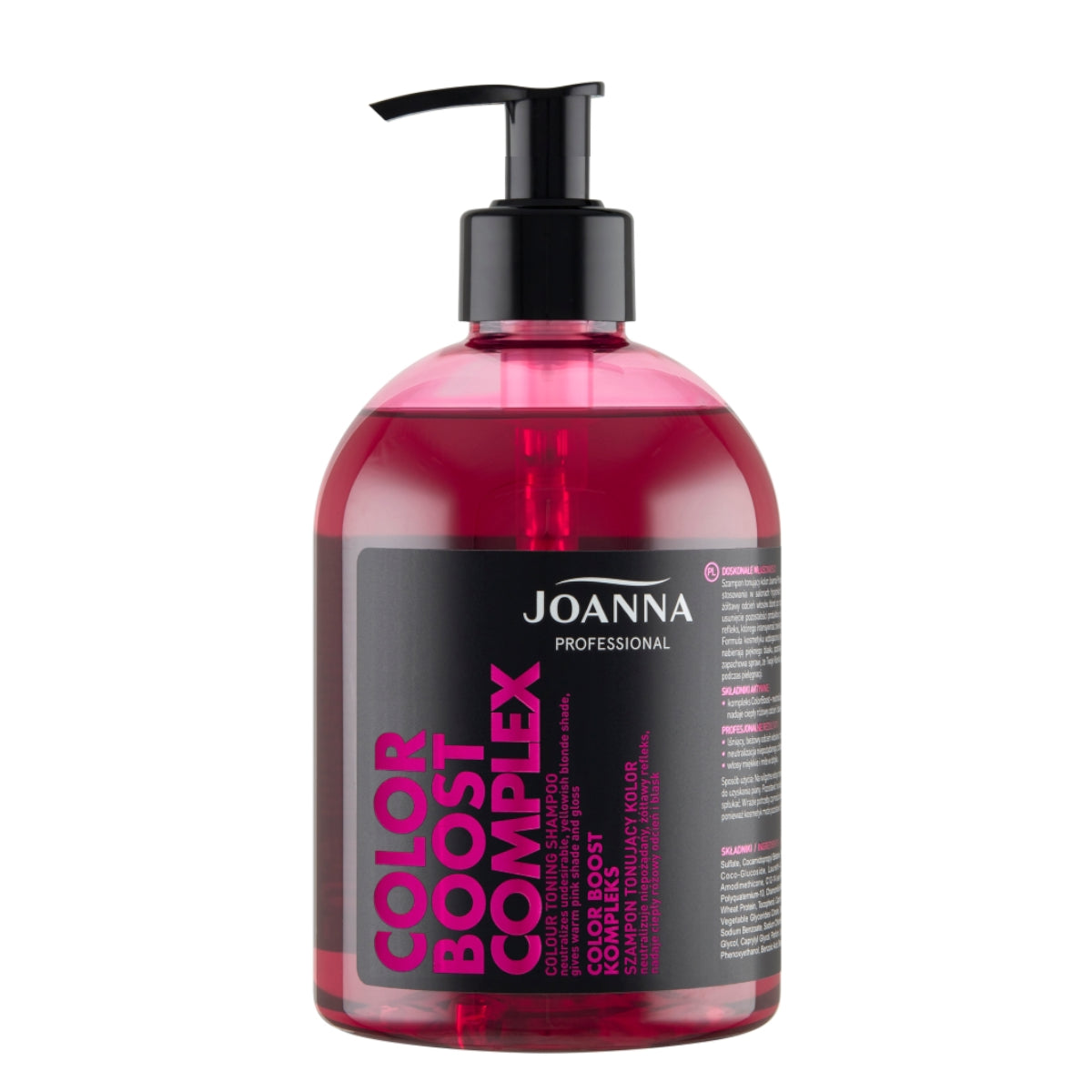 joanna professional color boost complex szampon tonujący kolor 500 ml