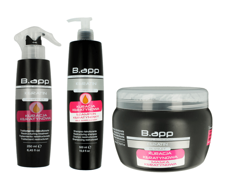 b.app kuracja szampon keratynowy do włosów 500ml