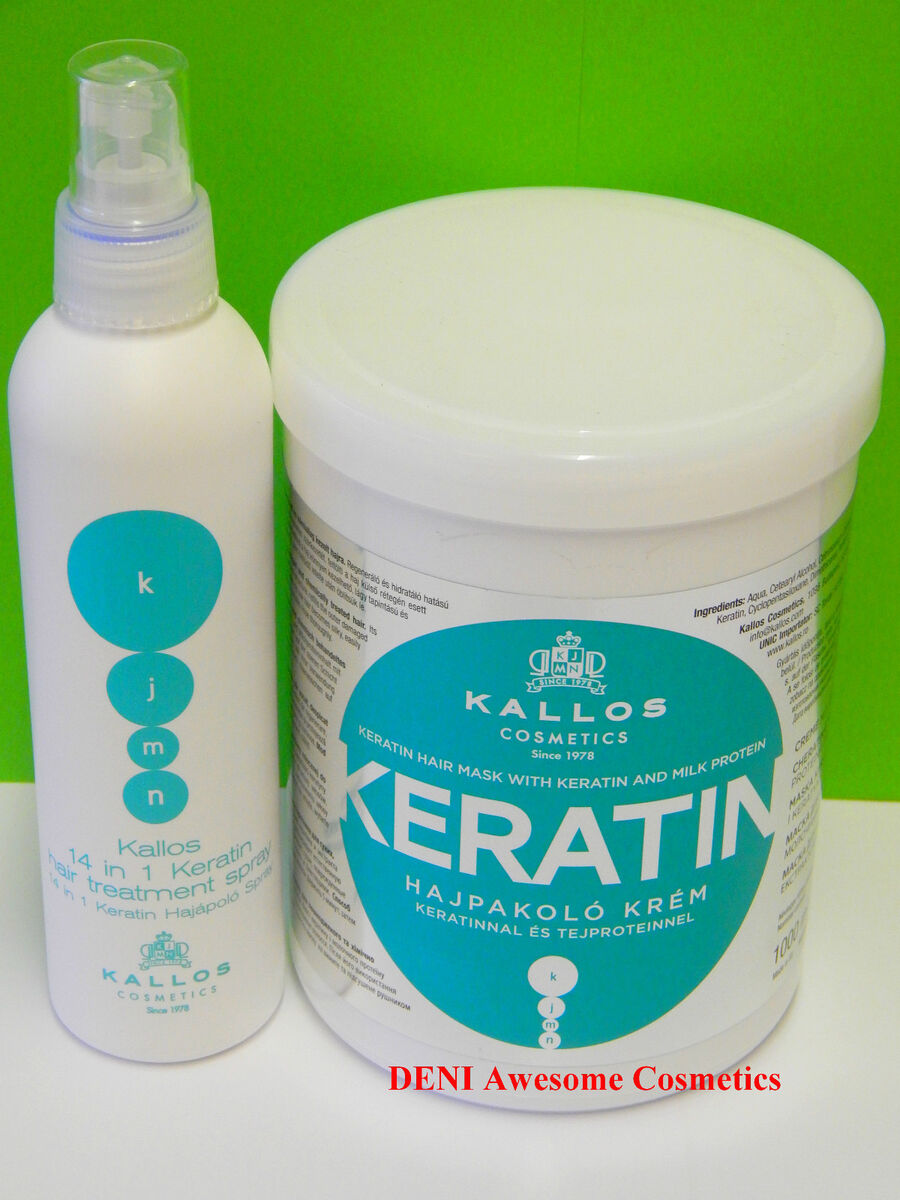 keratin kallos zestaw szampon 1l odżywka 1l