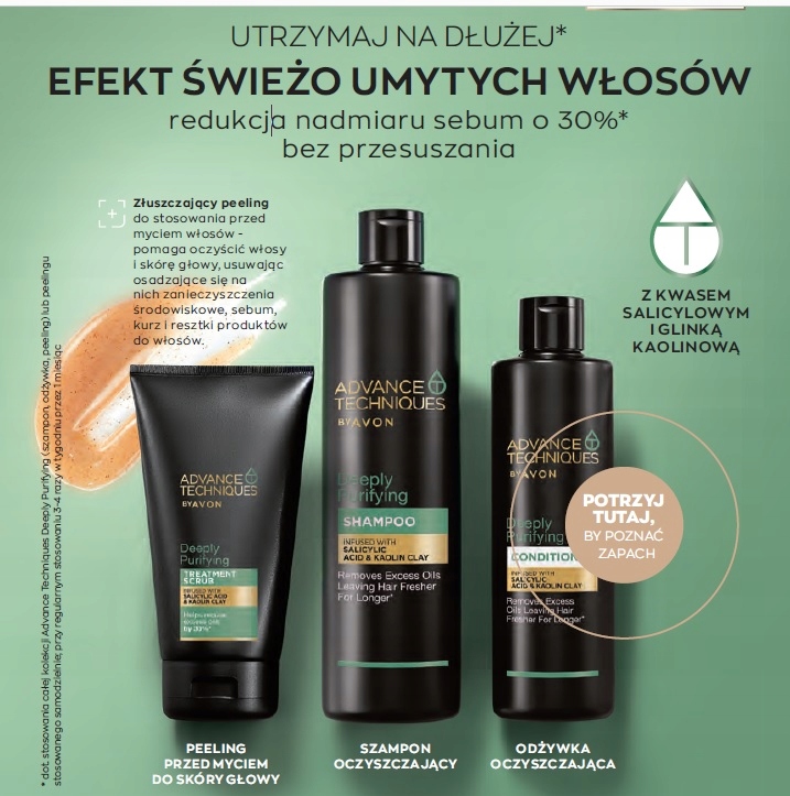 szampon do włosow przrtluszczajacych sie z avon