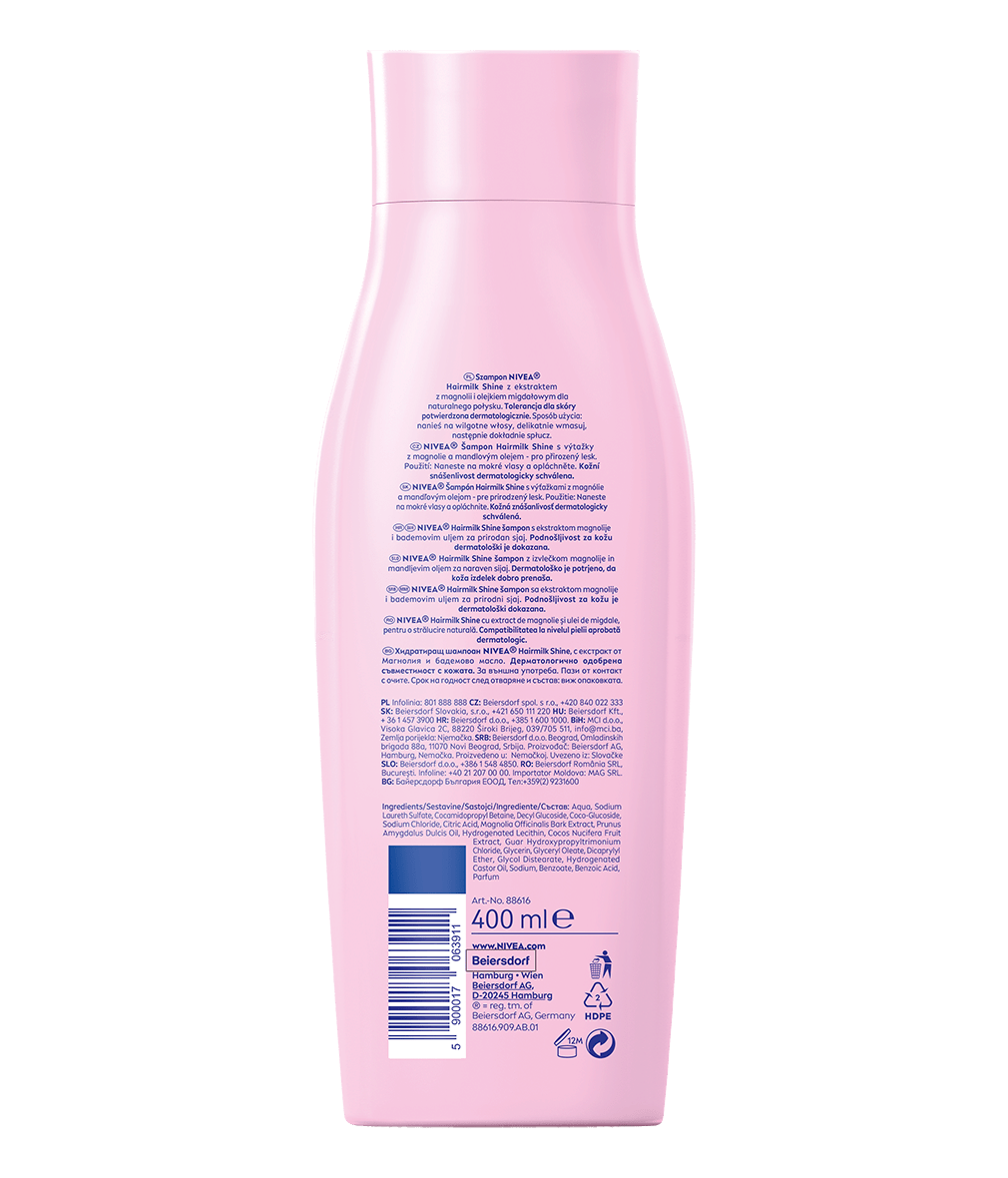 hairmilk nivea szampon sklad