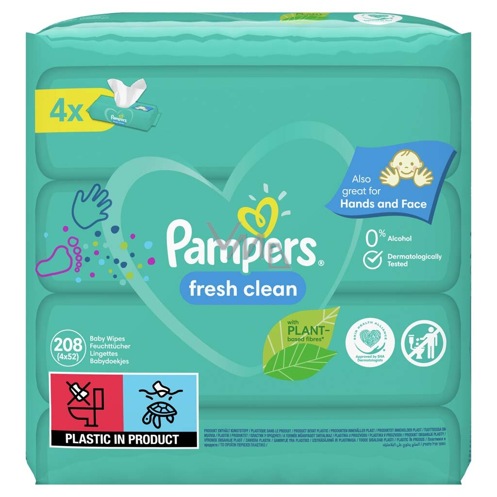 fresh clean pampers 4 pak