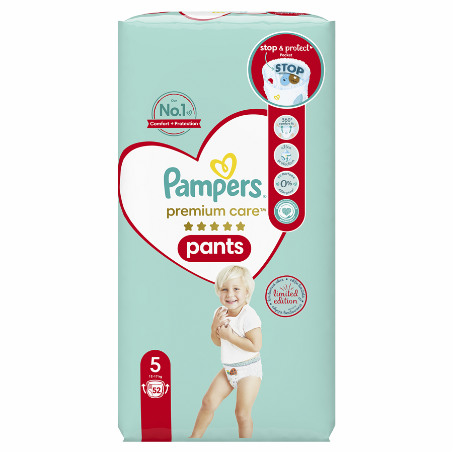 pieluchomajtki pampers premium care 5