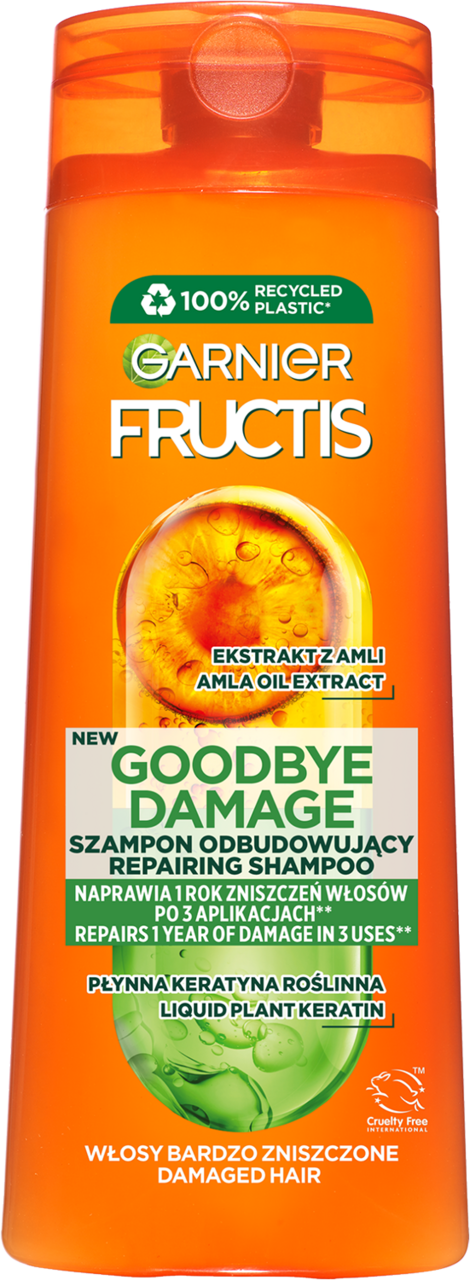 garnier fructis goodbye damage szampon wzmacniający z nową formułą