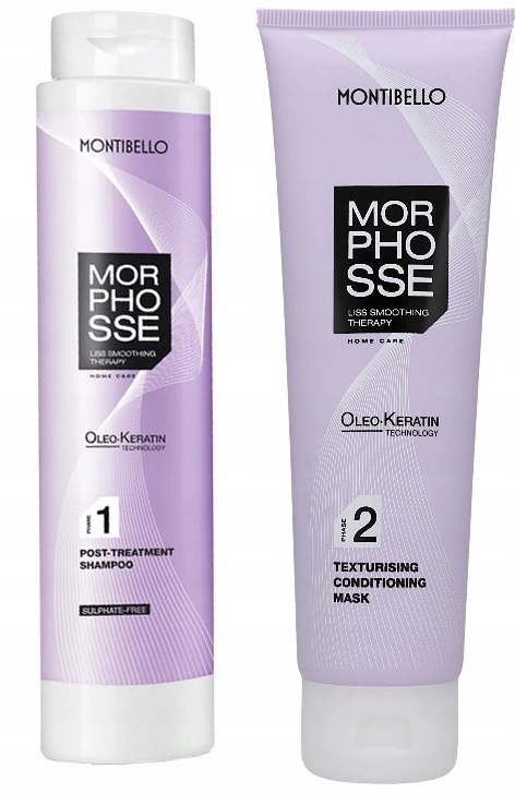 zestaw montibello morphosse szampon maska po zabiegu prostowania