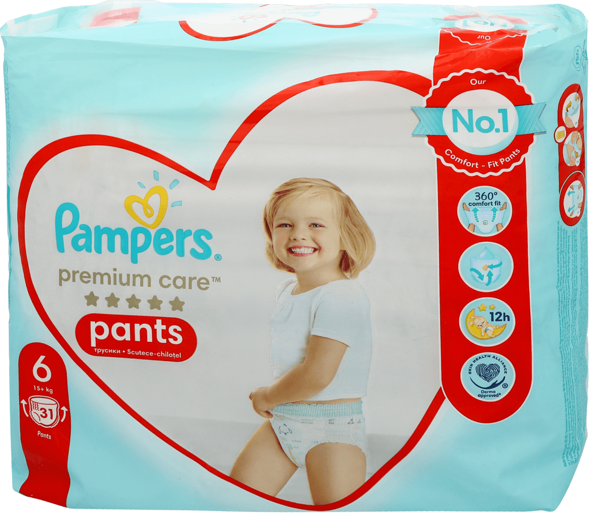 pieluchomajtki pampers premium care 6