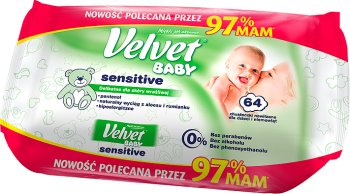 chusteczki nawilżane velvet baby sensitive