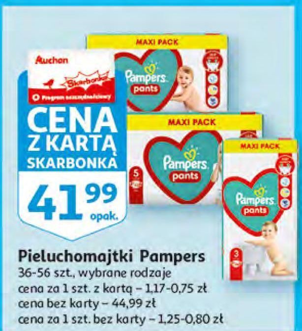 pieluchomajtki pampers 5 auchan