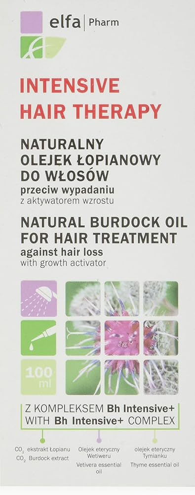 intensive hair therapy naturalny olejek łopianowy do włosów