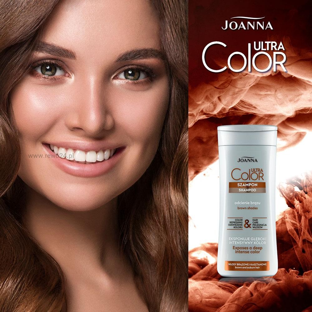 joanna ultra color system szampon brąz